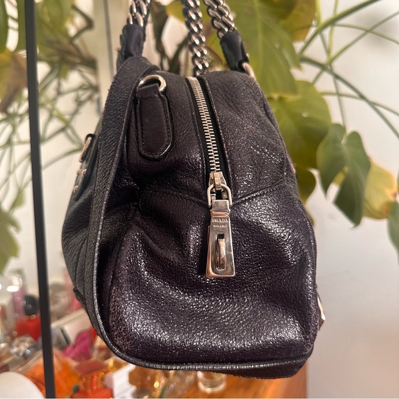 Prada Midnight Purple Shimmering Leather Top
Handle Bag - Picture 4 of 15